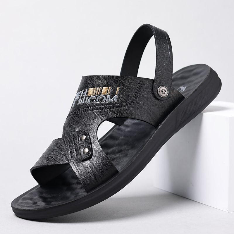 Men's summer breathable leather sandals(px77)