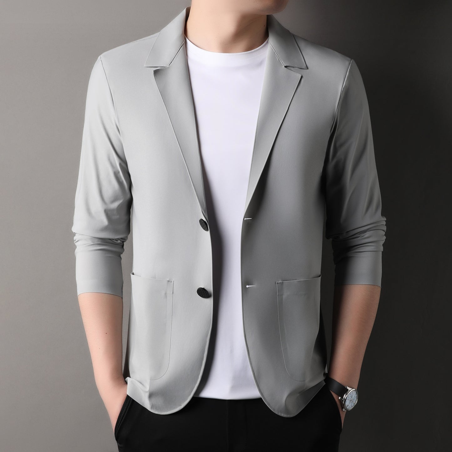 Summer men's thin casual versatile fashion coat(px366)