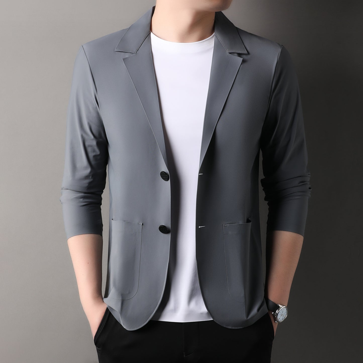 Summer men's thin casual versatile fashion coat(px366)