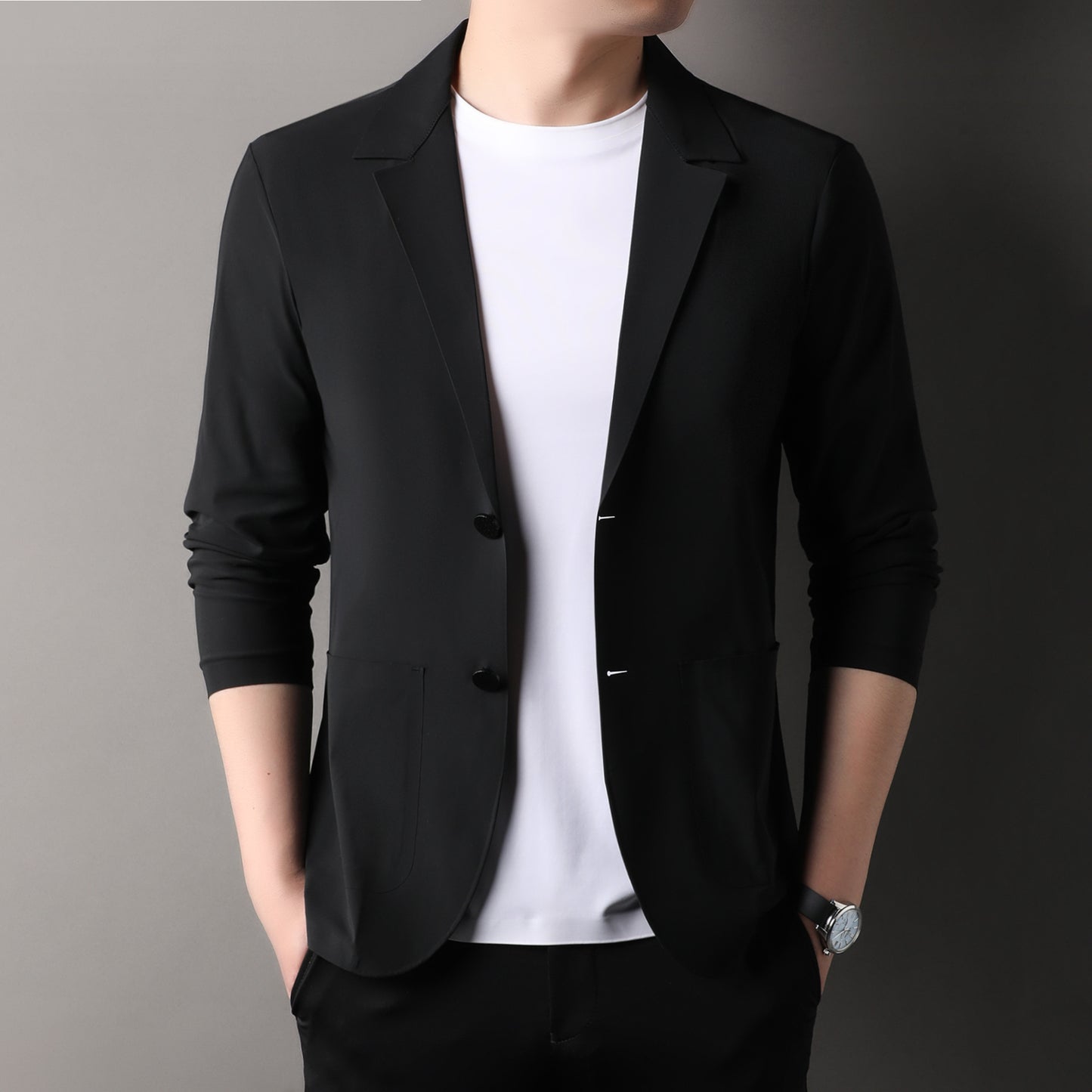 Summer men's thin casual versatile fashion coat(px366)