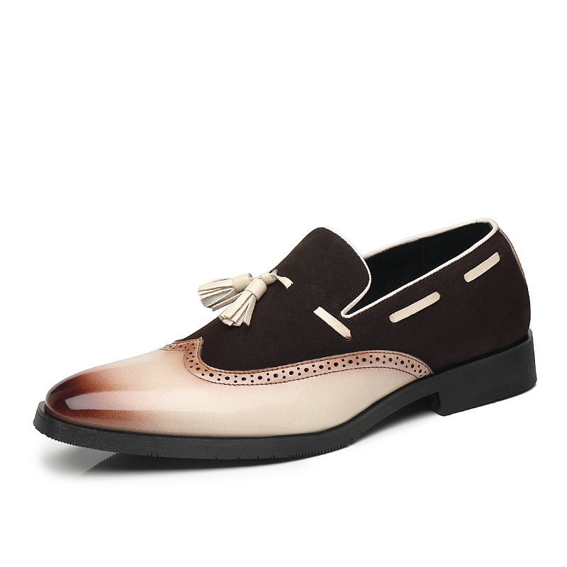 2025 Men's new British style business leather shoes(cm319)