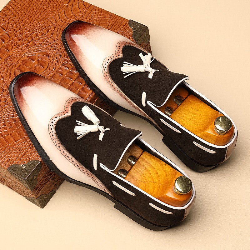 2025 Men's new British style business leather shoes(cm319)