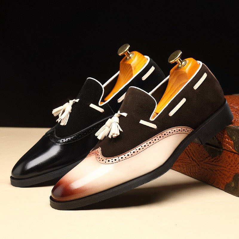 2025 Men's new British style business leather shoes(cm319)