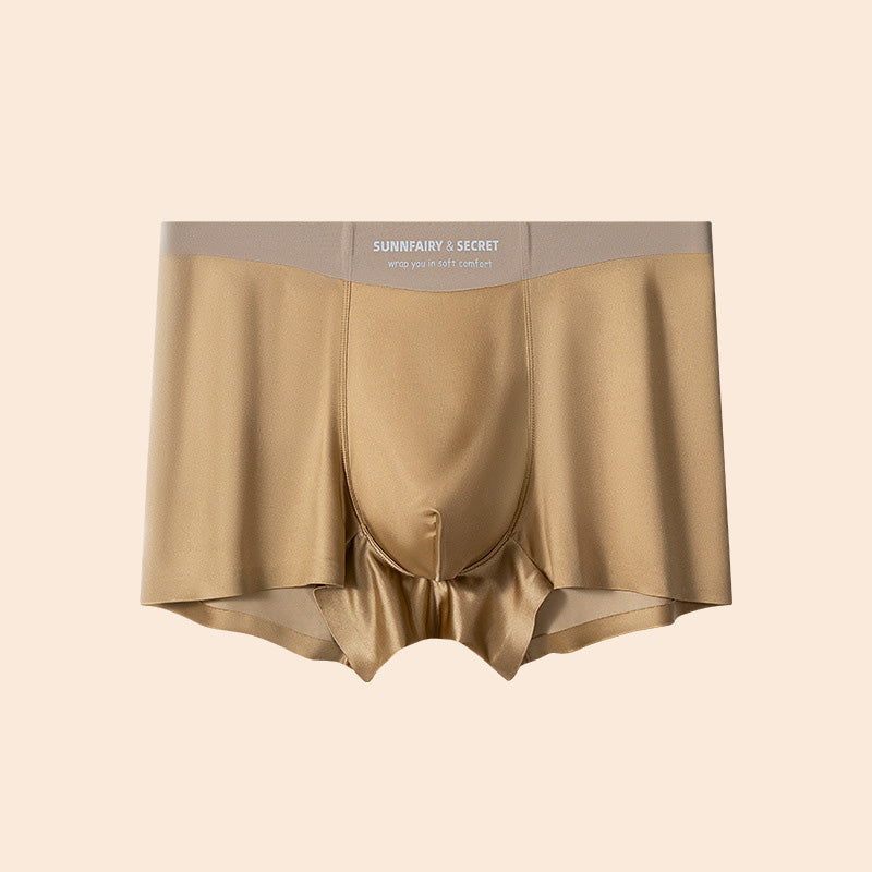 3pcs Light luxury satin soft silky breathable men's underwear(ud352)