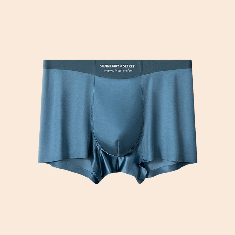 3pcs Light luxury satin soft silky breathable men's underwear(ud352)