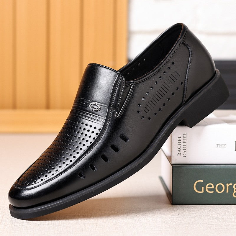 cow142-Men's business formal breathable casual shoes