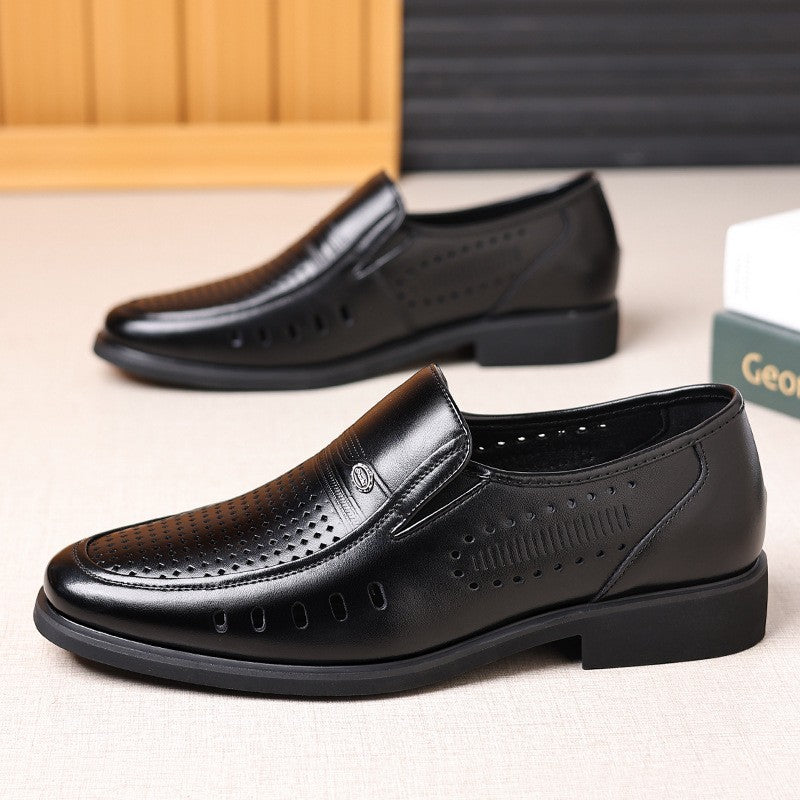 cow142-Men's business formal breathable casual shoes