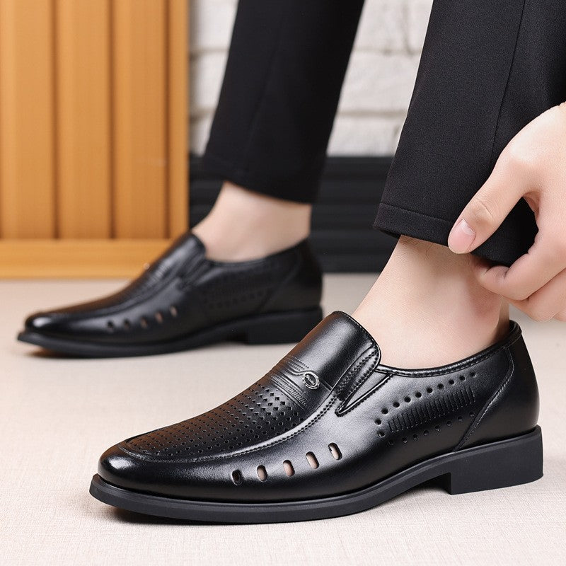 cow142-Men's business formal breathable casual shoes