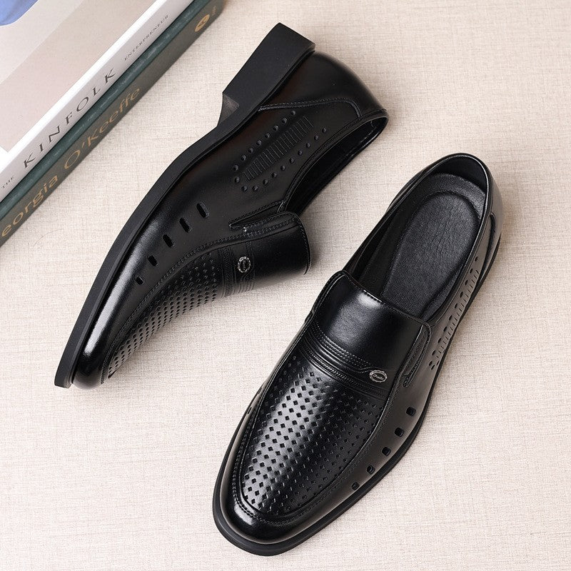 cow142-Men's business formal breathable casual shoes