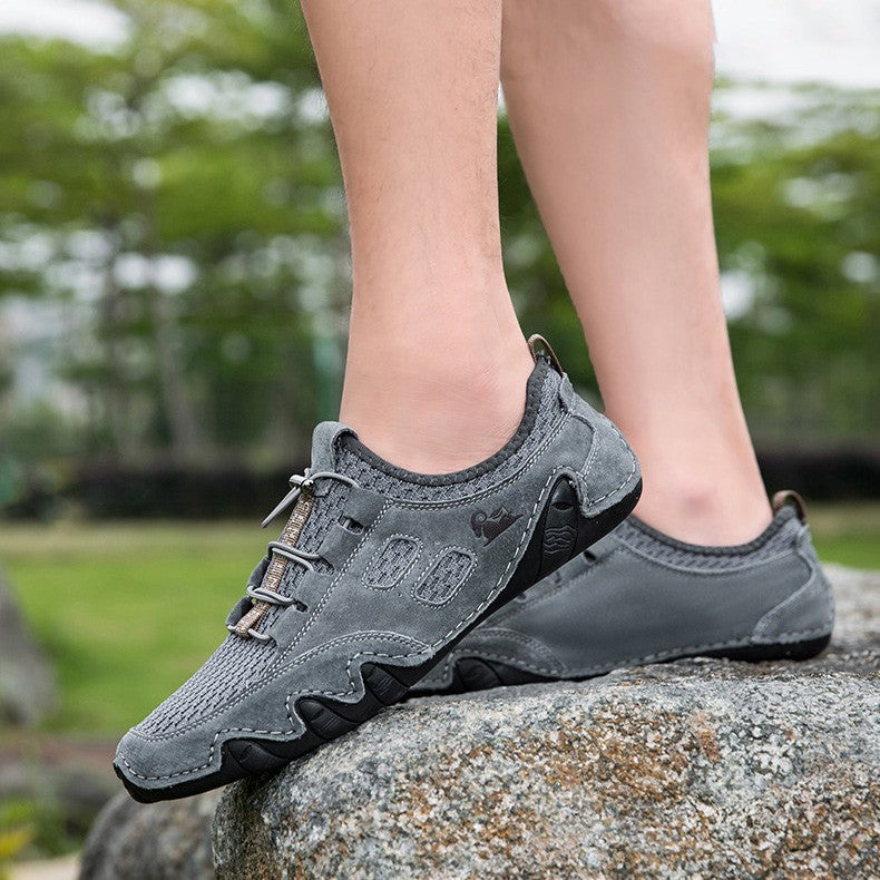 Men's casual breathable leather shoes(px90)