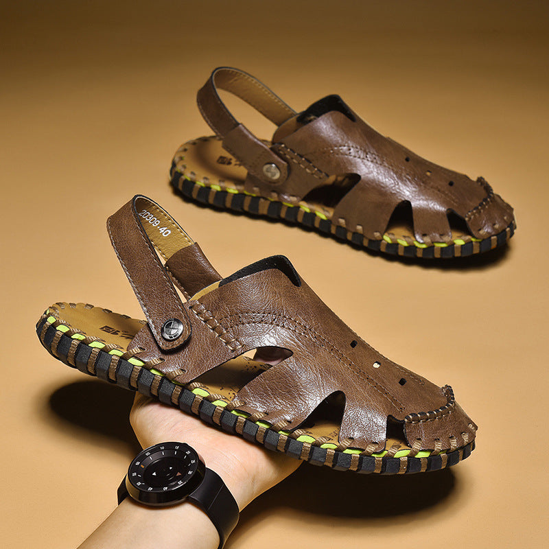 Casual hollow breathable men's sandals(px91)