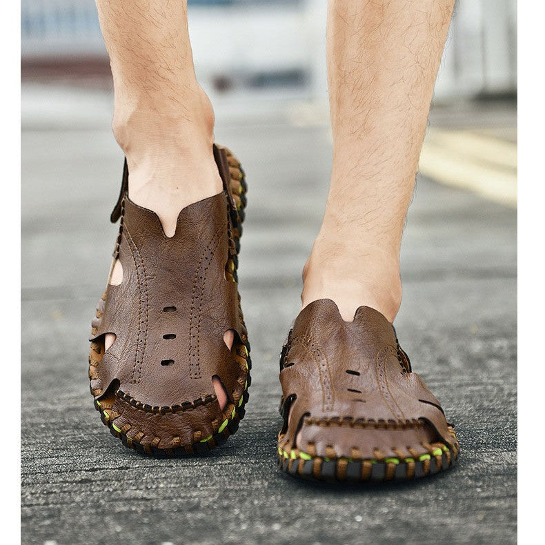 Casual hollow breathable men's sandals(px91)
