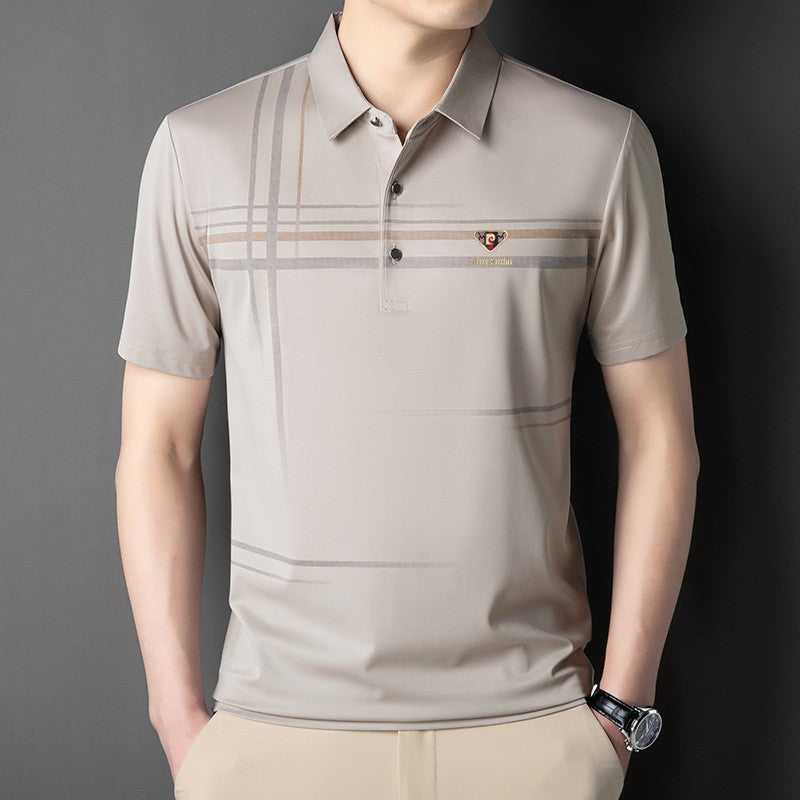 Summer classic cotton polo shirt