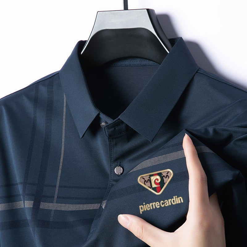 Summer classic cotton polo shirt