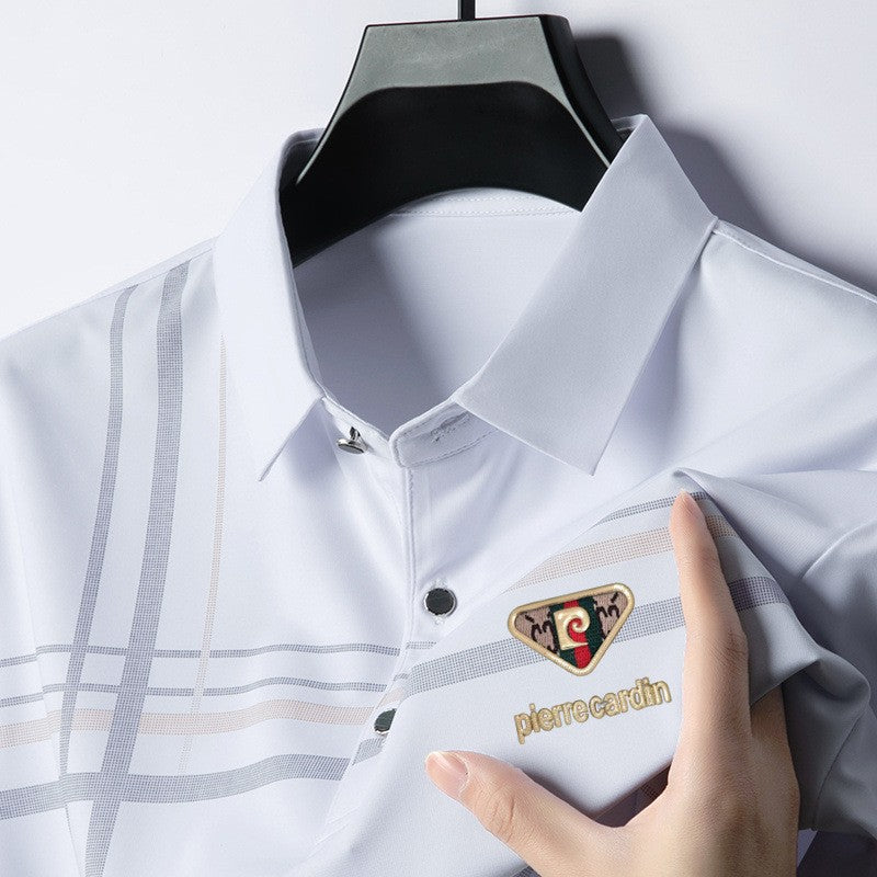 Summer classic cotton polo shirt