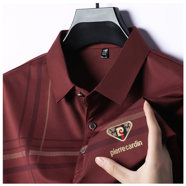 Summer classic cotton polo shirt