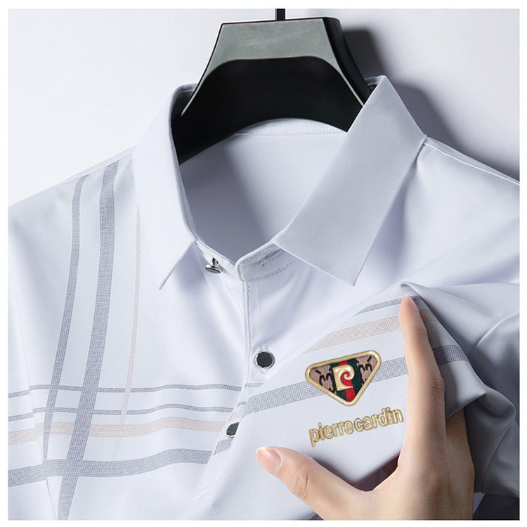 Summer classic cotton polo shirt