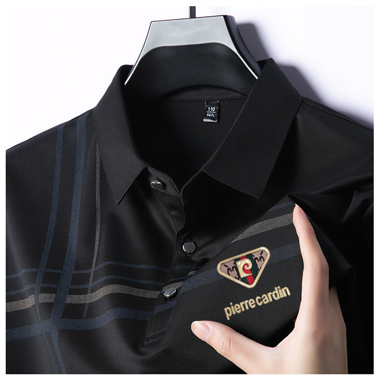 Summer classic cotton polo shirt