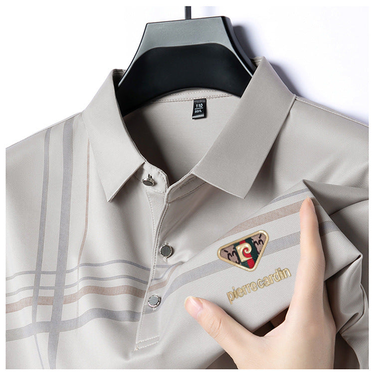 Summer classic cotton polo shirt