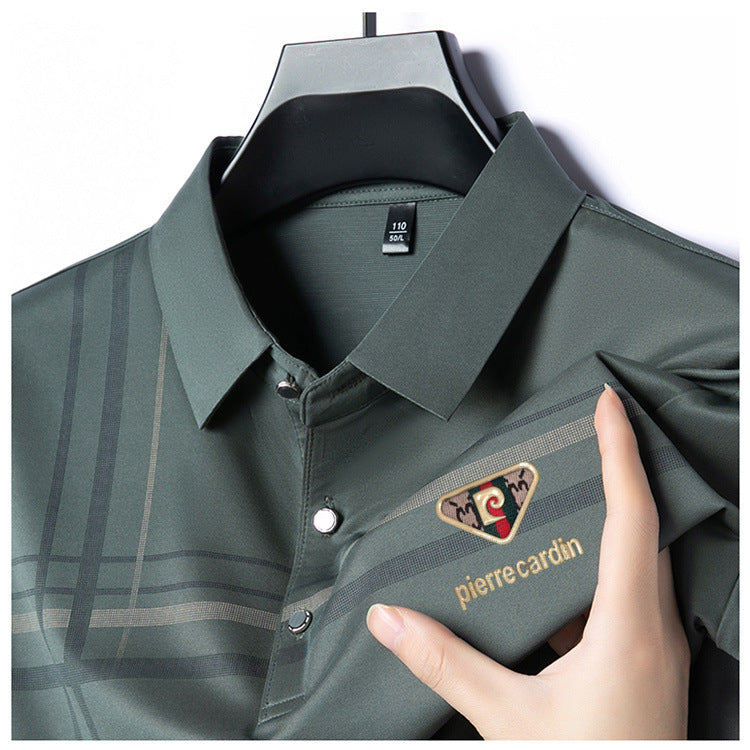 Summer classic cotton polo shirt