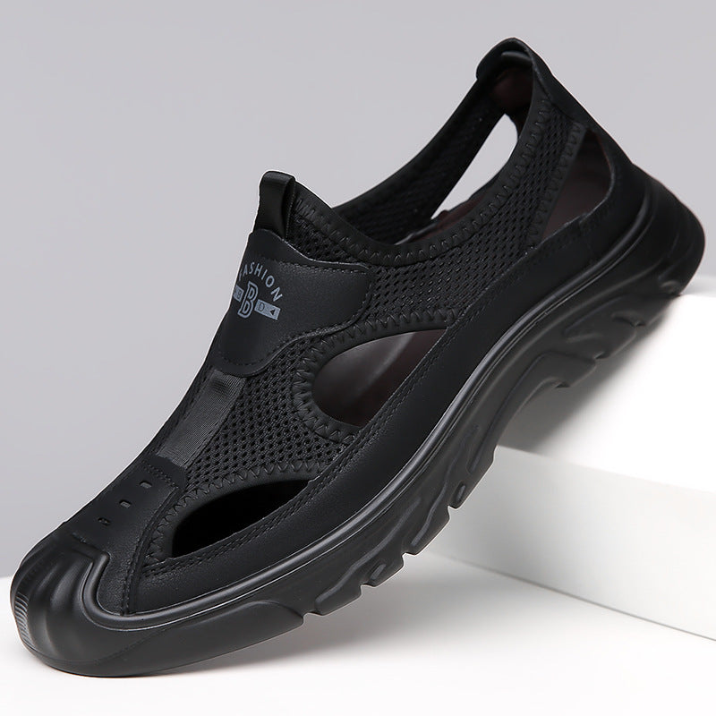 Daily casual mesh breathable men's leather shoes(cm327)