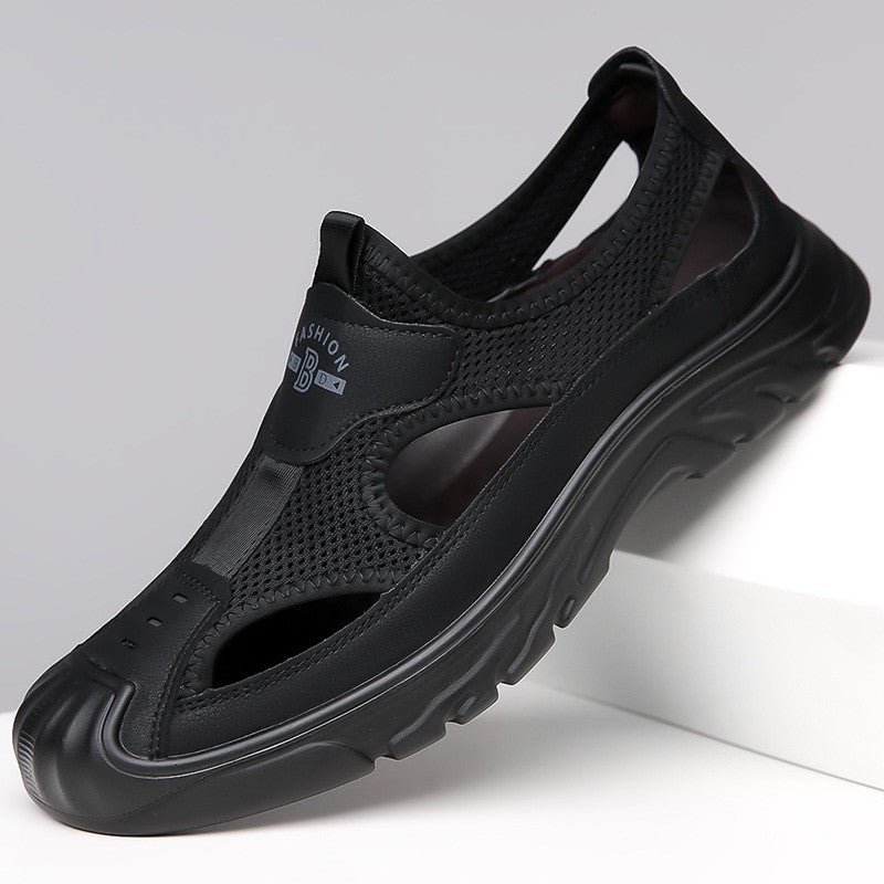 Daily casual mesh breathable men's leather shoes(cm327)