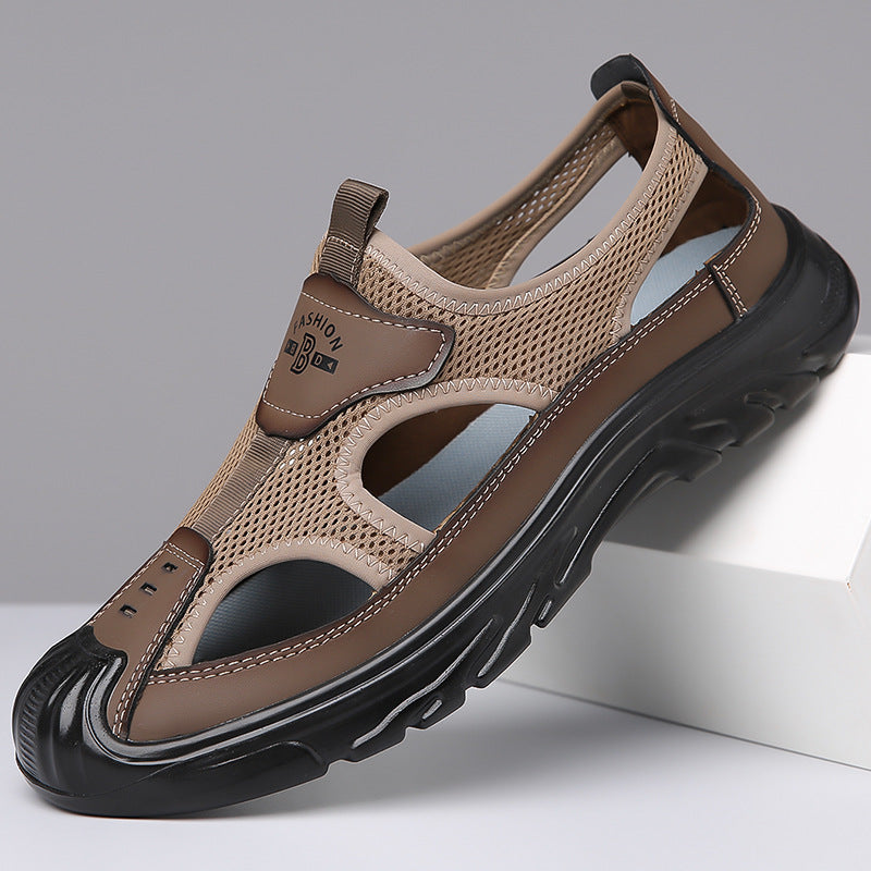 Hollow mesh breathable men's sandals