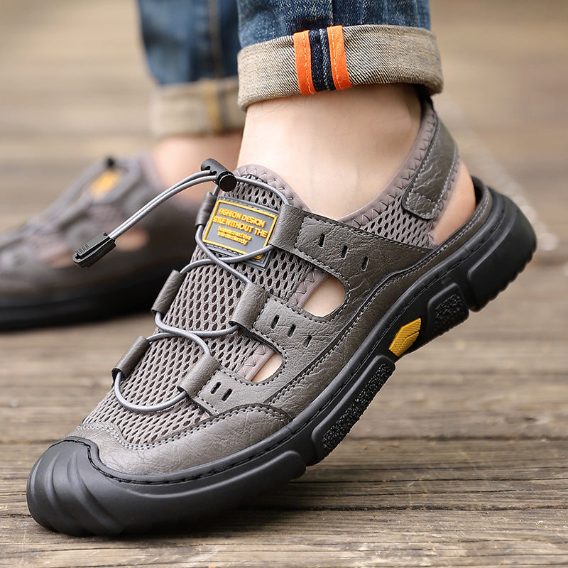 Hollow mesh breathable men's sandals(cm331)