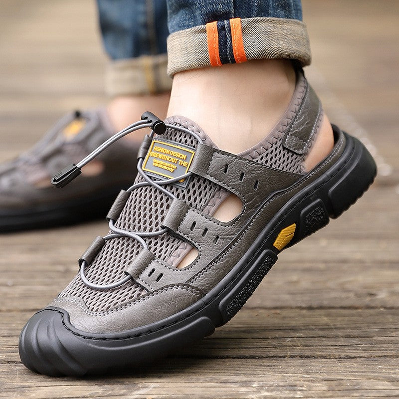 Hollow mesh breathable men's sandals(cm331)