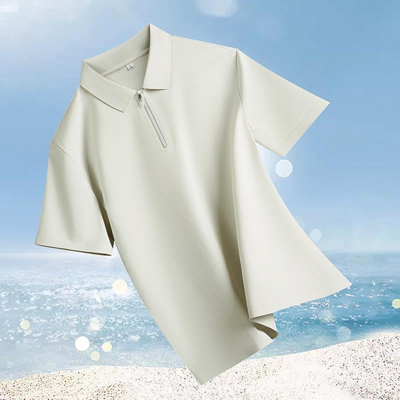 Men's quick-drying casual short-sleeved polo shirt