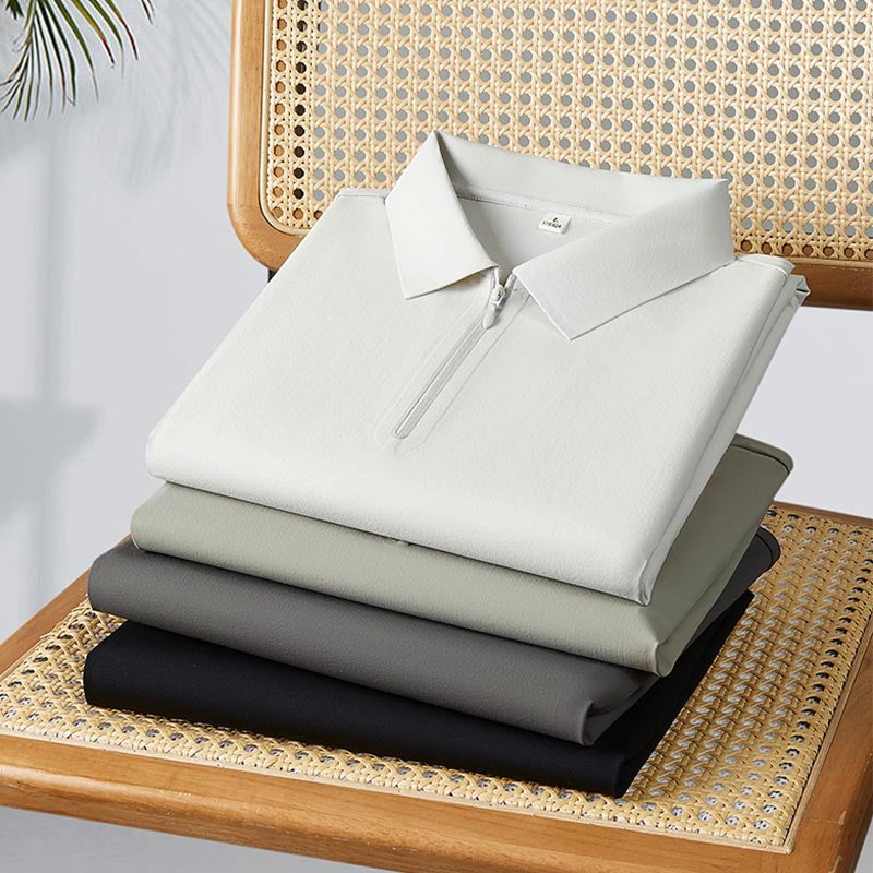 Men's quick-drying casual short-sleeved polo shirt