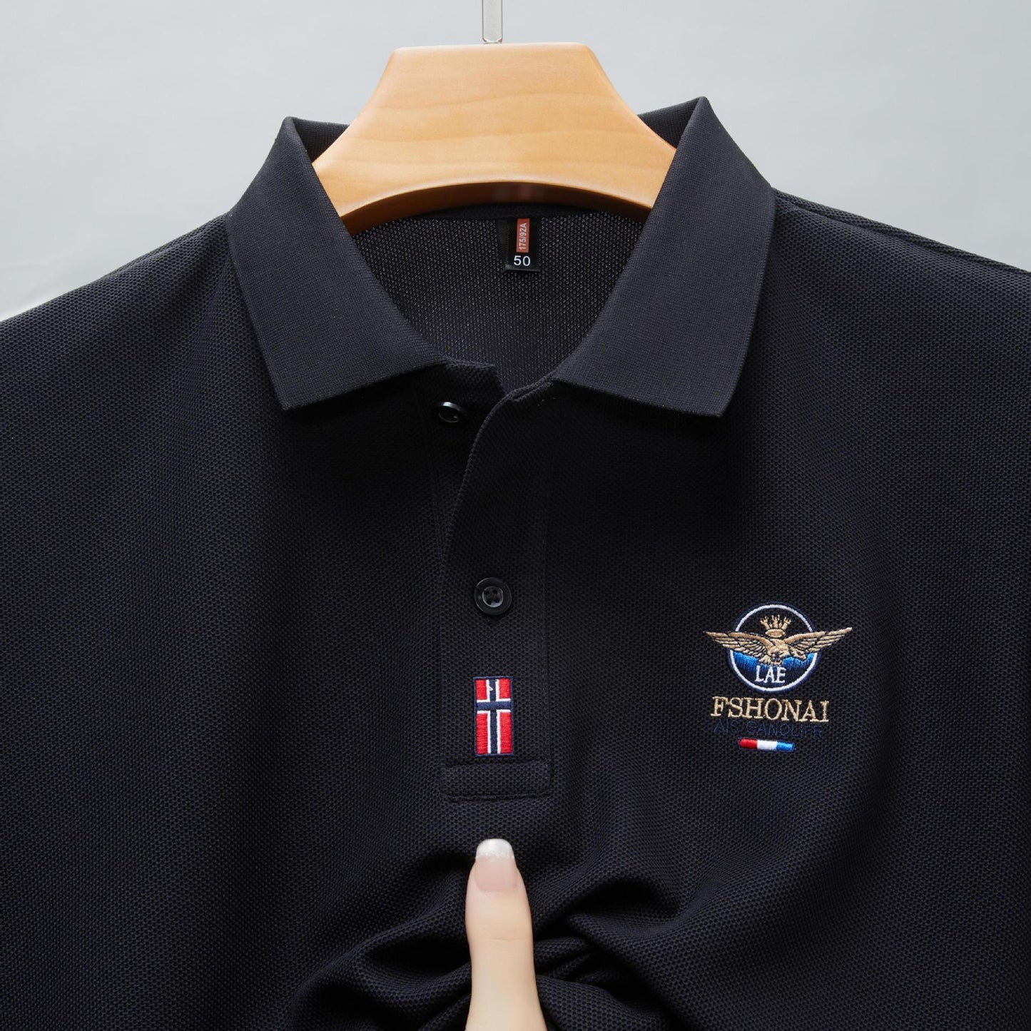 Summer Men's High-end Cotton Embroidered Polo Shirt(you379)