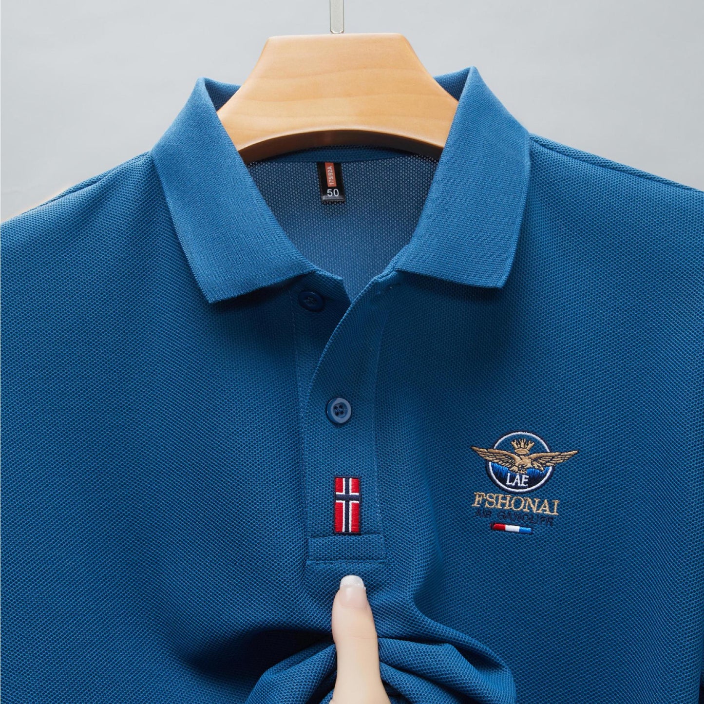 Summer Men's High-end Cotton Embroidered Polo Shirt(you379)