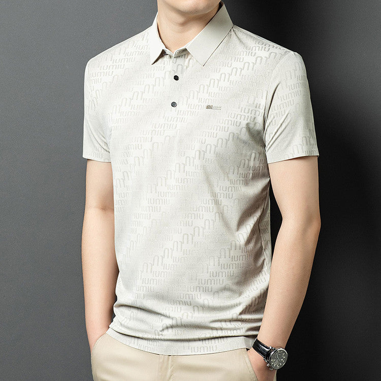 Summer men's thin short-sleeved polo shirt