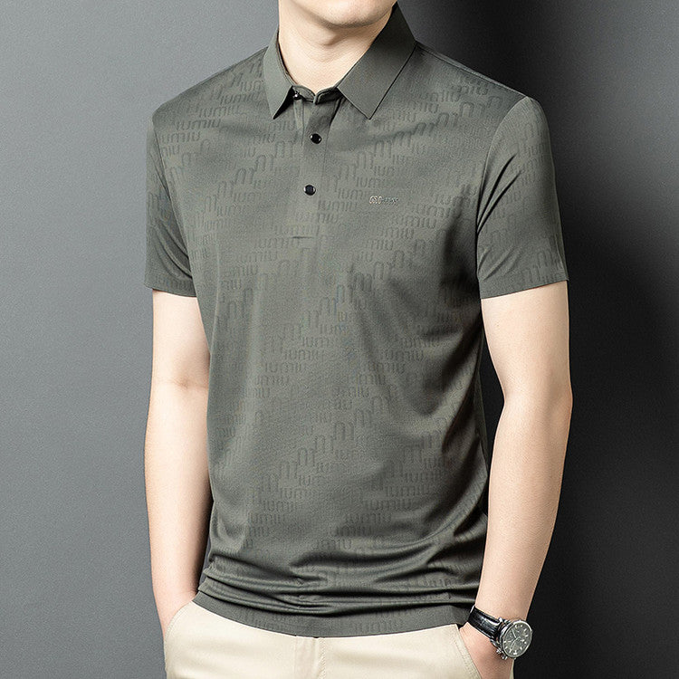 Summer men's thin short-sleeved polo shirt