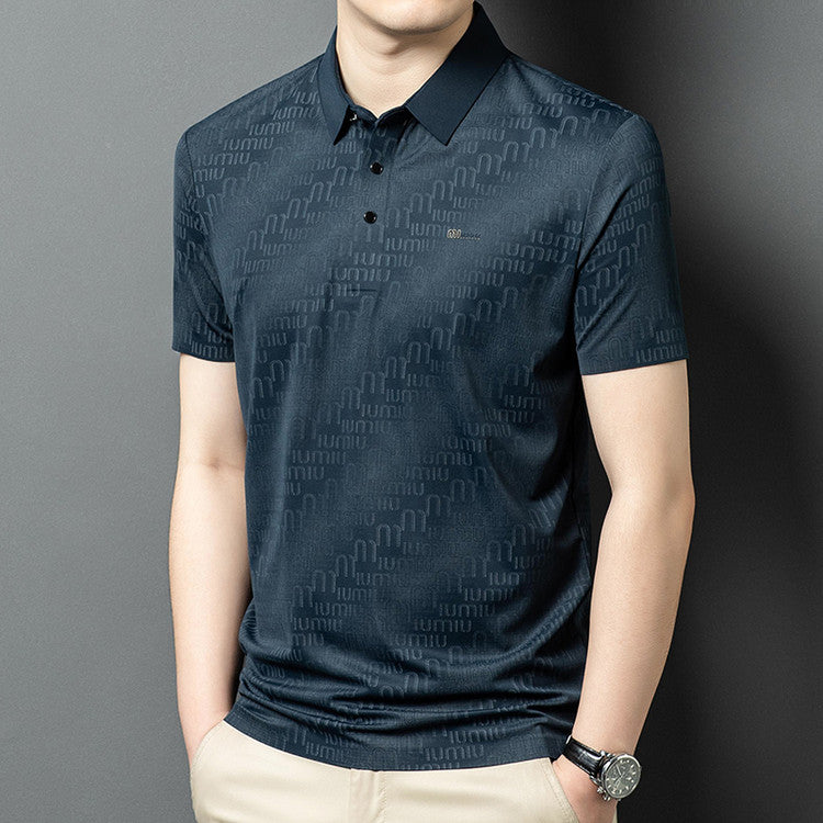 Summer men's thin short-sleeved polo shirt