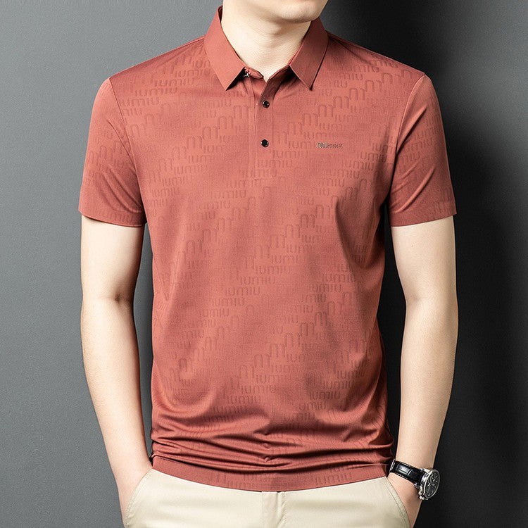 Summer men's thin short-sleeved polo shirt