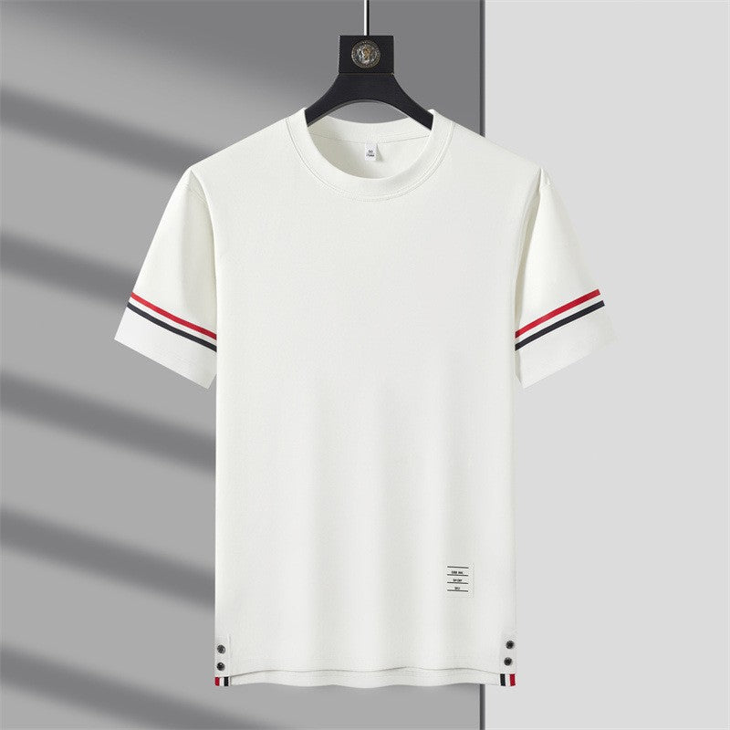 2025 Men's summer light luxury simple casual short-sleeved T-shirt(cm350)