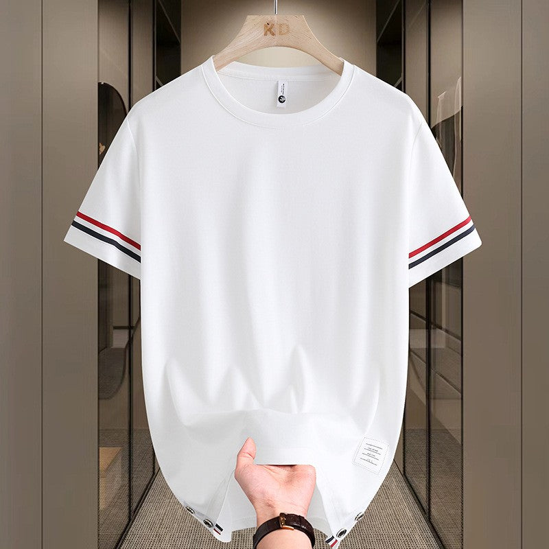 2025 Men's summer light luxury simple casual short-sleeved T-shirt(cm350)
