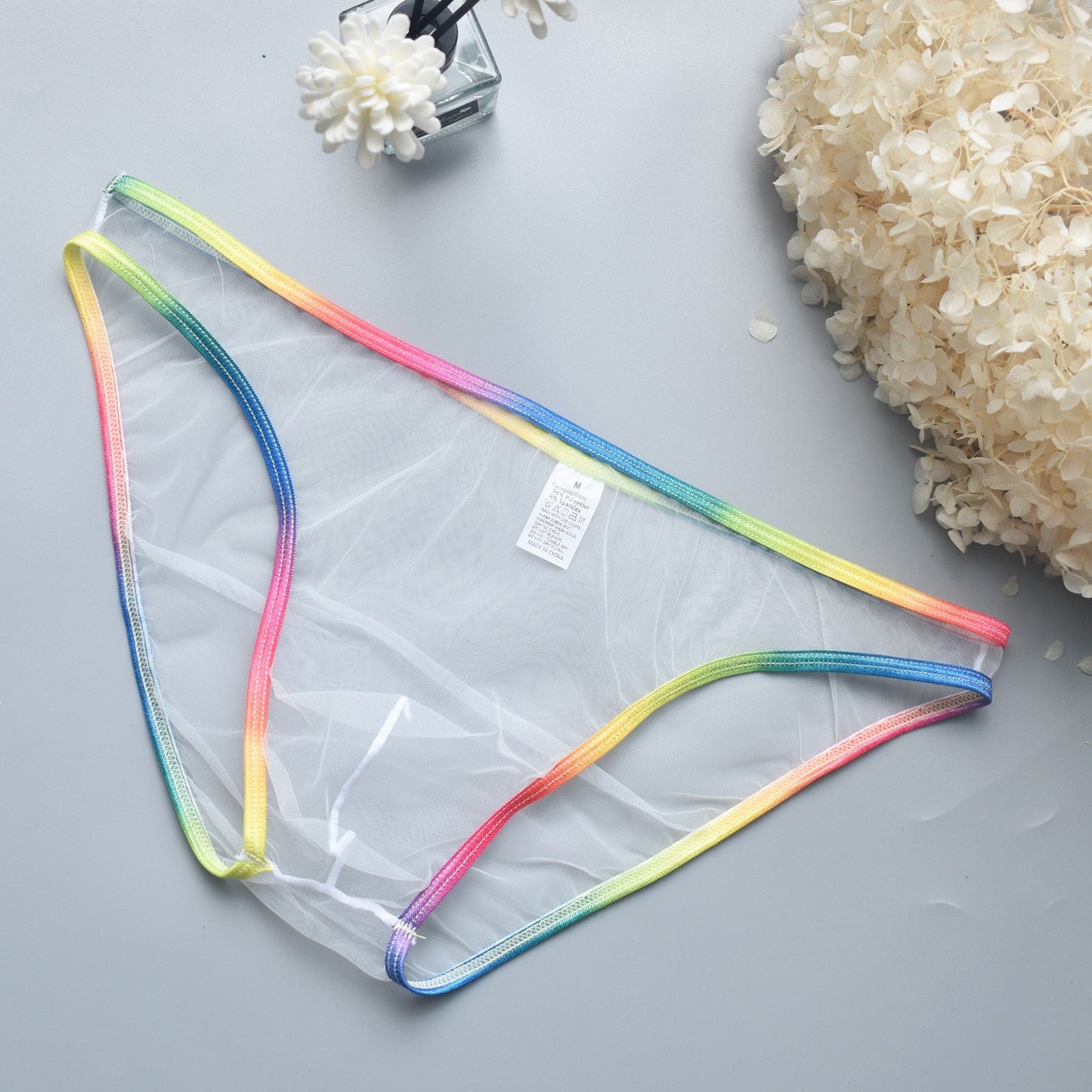 Men's Ultra-thin Transparent Mesh Sexy Briefs(ud260)