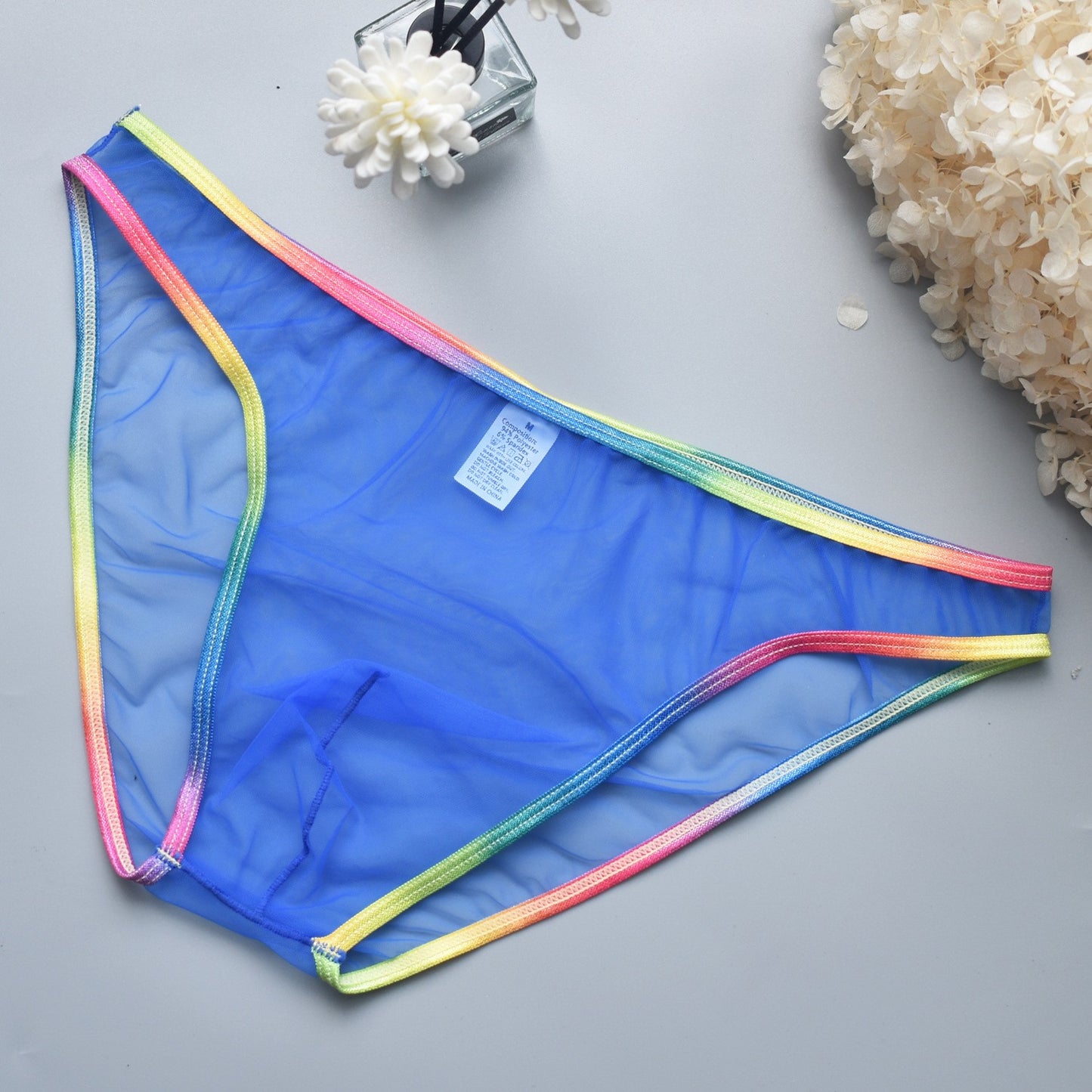 Men's Ultra-thin Transparent Mesh Sexy Briefs(ud260)
