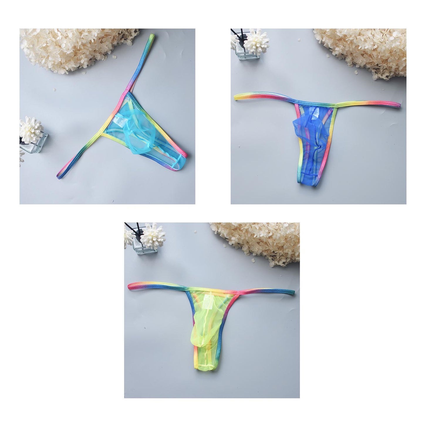 Men's Sexy Low Rise Transparent Thong(ud22)