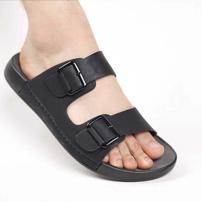 2025 Men's summer breathable leather sandals