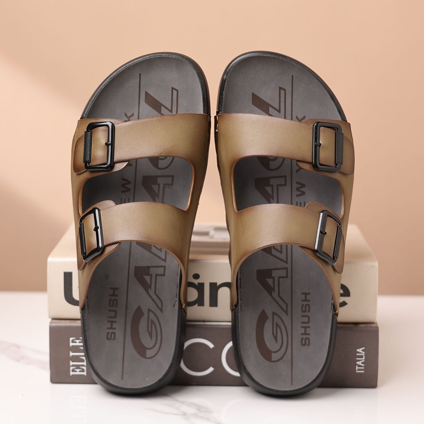 2025 Men's summer breathable leather sandals