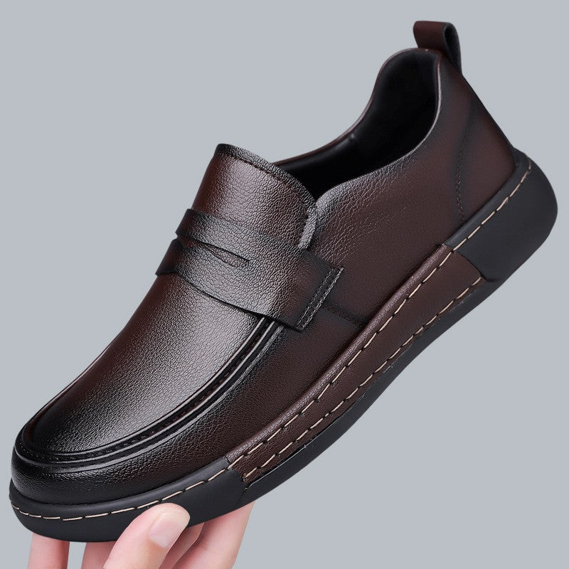 Retro versatile high-end men's leather shoes(cm373)