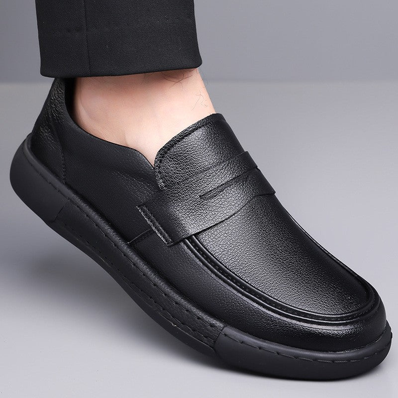 Retro versatile high-end men's leather shoes(cm373)