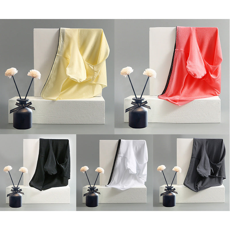 cf341-Quick-drying breathable ice silk men's briefs