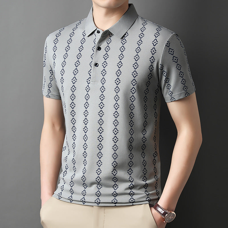 luu849-Men's summer casual all-match short-sleeved polo shirt