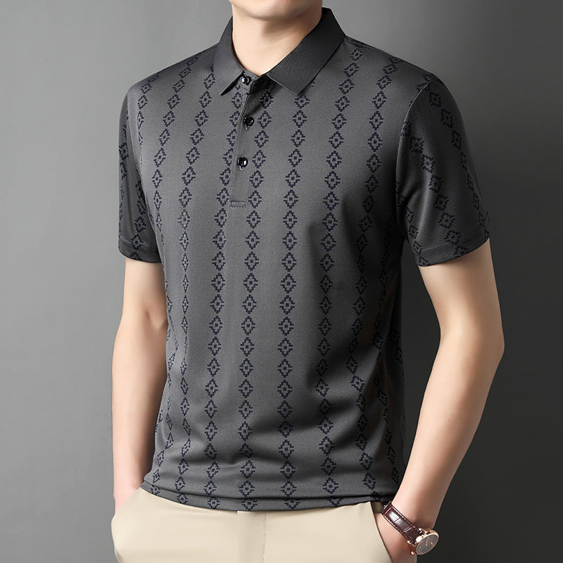 luu849-Men's summer casual all-match short-sleeved polo shirt