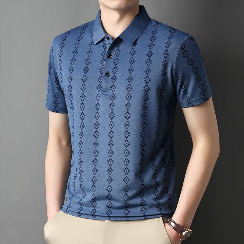 luu849-Men's summer casual all-match short-sleeved polo shirt